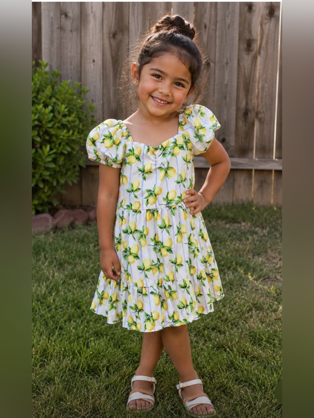 Janie & Jack Lemon Print Dress